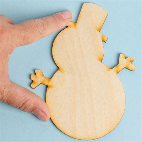 Unfinished Wood Snowman Cutout Shapes All Wood Cutouts Wood Crafts Craft Supplies