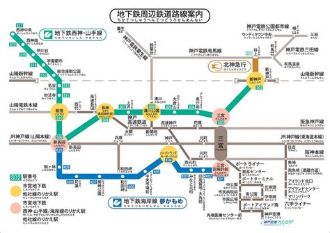 地下鉄神戸線路線図 – 市営地下鉄 神戸 路線図 – HPUY