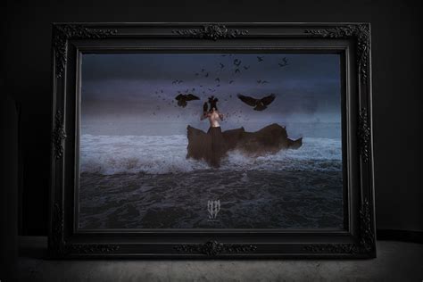 Raven S Queen Gothic Female Nude Wall Art Surreal Art Print Creepy