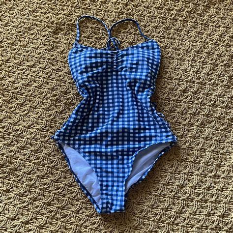 Gingham Bikini In Size Small Barely Worn Padding Depop