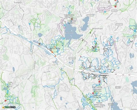 Wrentham Massachusetts Mountain Biking Trails Trailforks