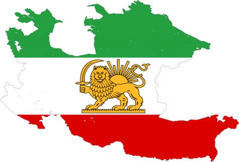 Flag Map Of The Imperial State Of Iran By Ctgytdevianart On Deviantart