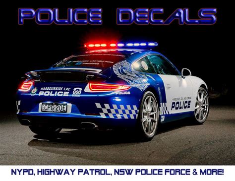Police Decals My Custom Hot Wheels Model Cars
