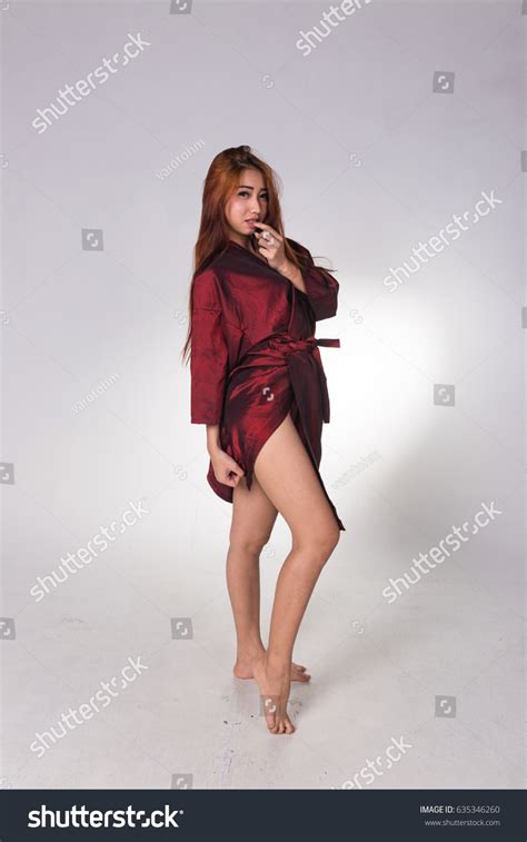 Sexy Asian Woman White Lingerie On Stock Photo Edit Now