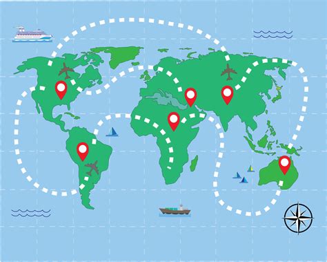 world travel  map  vector art  vecteezy