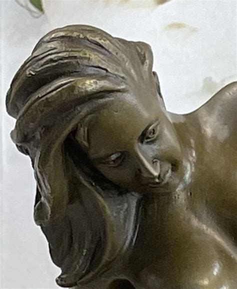 EXTRA LARGE ORIGINAL Two Nude Naked Women Fun Bronze Sculpture Erotic Artwork EUR