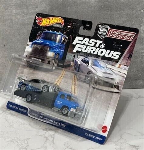 Hot Wheels Fast Furious Team Transport Lb Er Super Silhouette Nissan Skyline Eur
