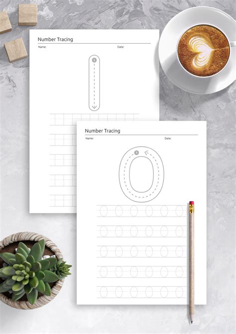 Download 0-9 Guided Number Tracing Pack for Kids Printable PDF
