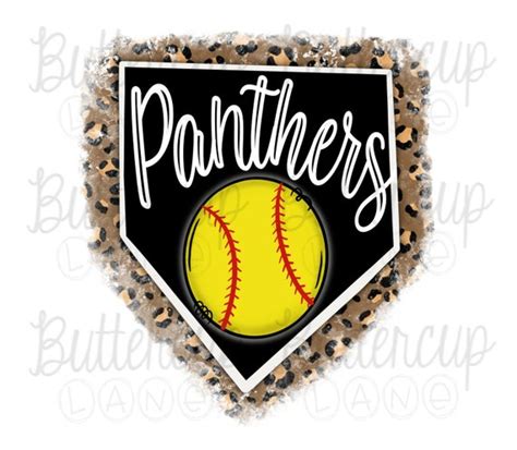 Softball Png Panthers Buttercup Lane Designs