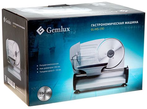 Обзор ломтерезки Gemlux GL-MS-190