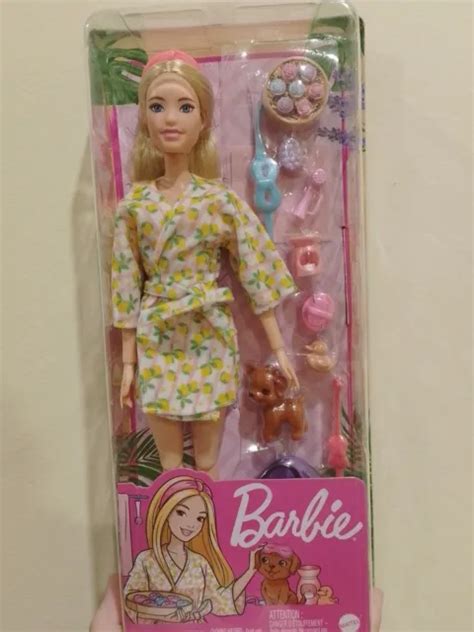 BARBIE BLONDE HAIR Wellness Self Care Spa Pamper Doll Playset Toy Brand New PicClick AU