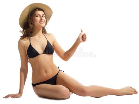 Junge Frau im Bikini stockfoto Bild von schön schönheit 86756532