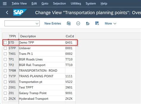 How To Define Transportation Planning Point In Sap