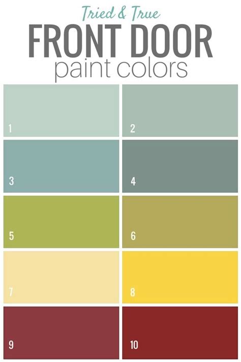 Modern Masters Front Door Paint Color Chart