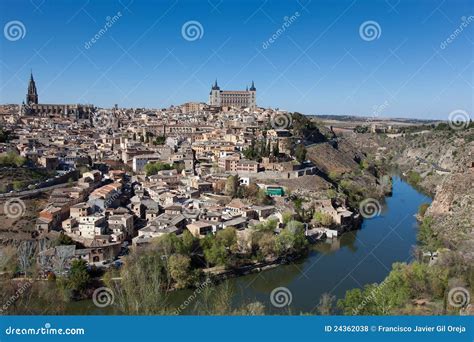 Panoramic Of Toledo Stock Photo Image Of Toledo Alcazar 24362038