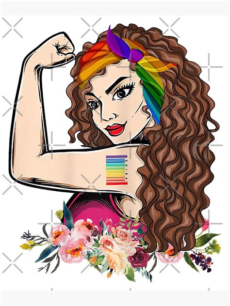 Lgbt Girl Power Pin Up Retro Art By Anne Cha Flag Gay Pride Art Print For Sale By Deep Shop