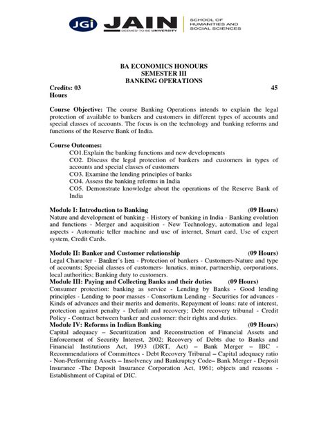 Banking Operations Pdf Banks Loans