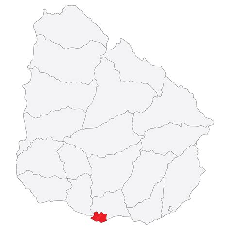Premium Vector | Map of uruguay with capital city montevideo