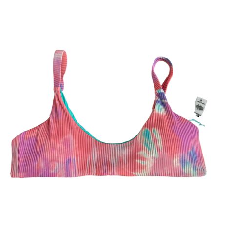 Bikini Top Swimsuit Small Pastel Tie Dye NWOT Bathing Suit Pink Blue Peach Swim EBay