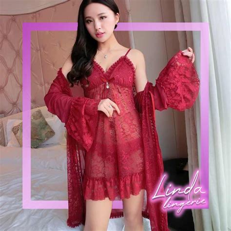 Jual Lindagalz Sexy Lingerie Big Size Jumbo Baju Tidur Sexy Baju Dinas Malam Wanita Lingeri