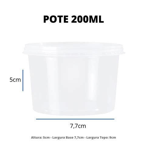 kit pote ml pp totalplast cx  cv descartaveis