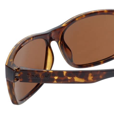 Timberland Tb9104 52h Designer Polarized Sunglasses In Dark Havana With