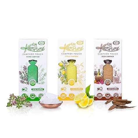 Cycle Pure Karpure Camphor Pouch Pack Of 3 Oudh Citrus And Thyme