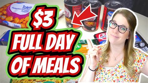 Eating For 3 A Day Meal Plan Extreme Grocery Budget Challenge Youtube