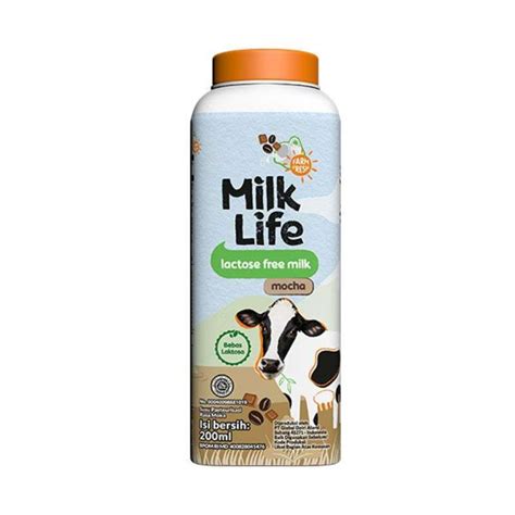 Jual Tangerang Milklife Fresh Milk Lactose Free Mocha 200 Ml4 Pcs