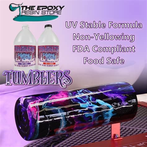 Tumblers Coating Epoxy Resin Kit | Clear High Gloss UV Resistant