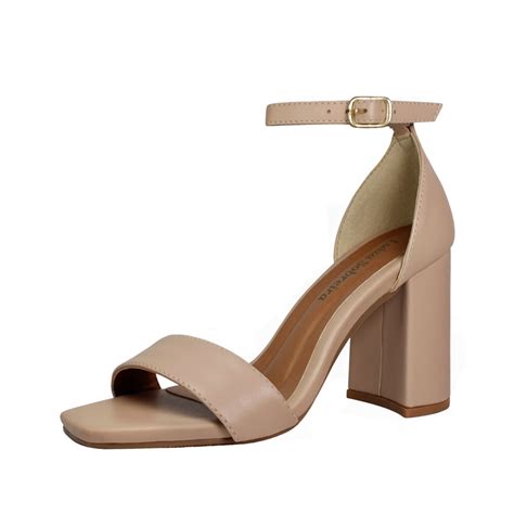 Sandália Salto Alto Grosso Luiza Sobreira Nude Mod 2121 Compre Agora Dafiti Brasil