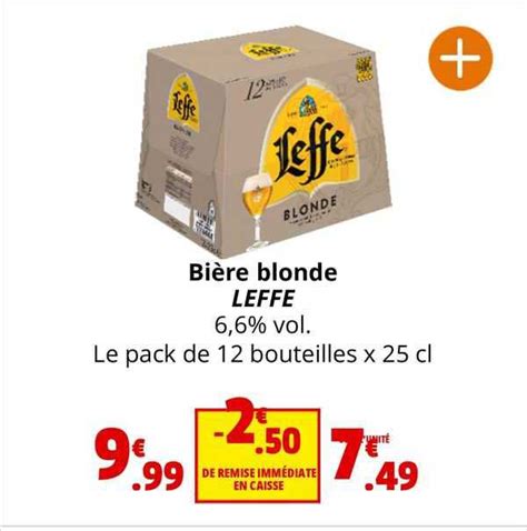 Promo Bi Re Blonde Leffe Chez Coccinelle Supermarch Icatalogue Fr