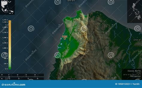 Ilocos Norte Philippines Composition Physical Stock Illustration