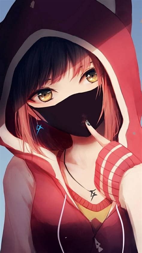 Anime Girl In Hood Girl Anime Hd Phone Wallpaper Peakpx Off