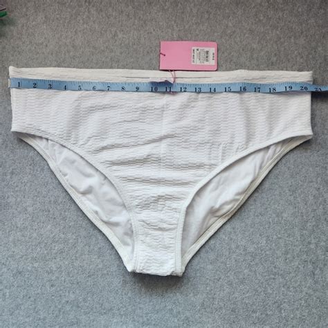 Stoney Clover Lane Swim Stoney Clover Lane X Target Womens White Bikini Bottom Nwot Sz X