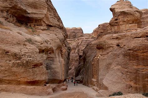 Arch At The Siq Entrance Petra Art Destination Jordan