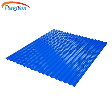 Fireproof Wave Style ASA Coated Roof Sheet Panel Tiles For Warehouse