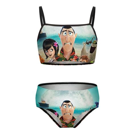 Hotel Transylvania Girls Bikini Swimsuits Two Piece Beach Bathing Suit Swimwear 7 9Y 120cm