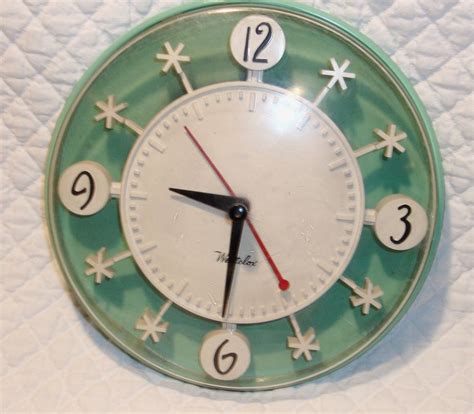 Westclox Snowflake Vintage Kitchen Clock 1950s Kitchen Clocks