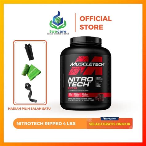 Jual Muscletech Nitrotech Ripped 4 Lbs Shopee Indonesia