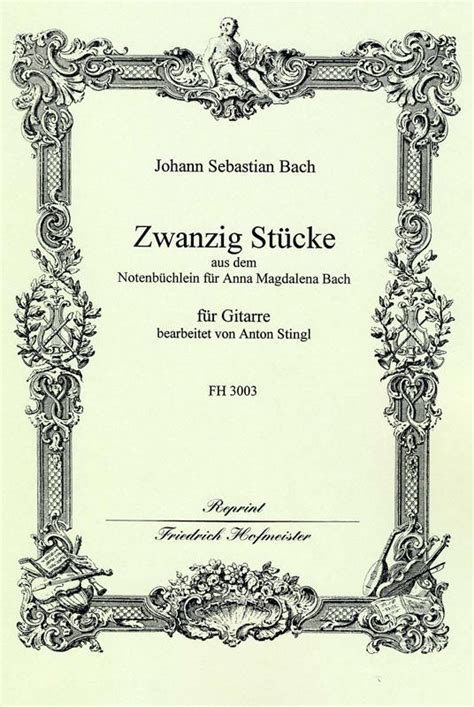 St Cke Aus Dem Notenb Chlein Der Anna Magdalena Bach By J S Bach