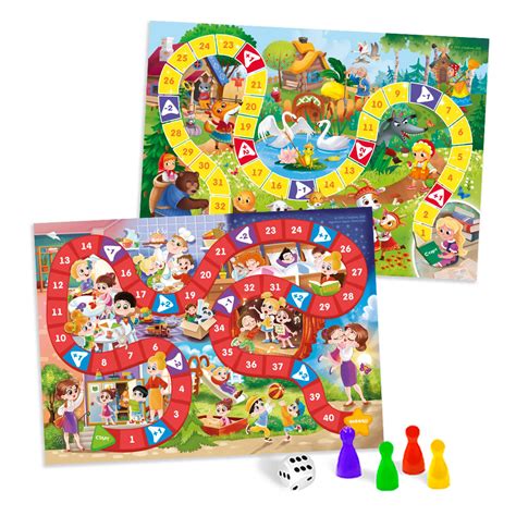ГЕОДОМ 4607177458496 Игра-ходилка с фишками для малышей 2-в-1. Любимые ...