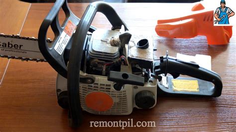 Запчасти для бензопилы STIHL MS180 Замена воздушного фильтра Remontpil ...