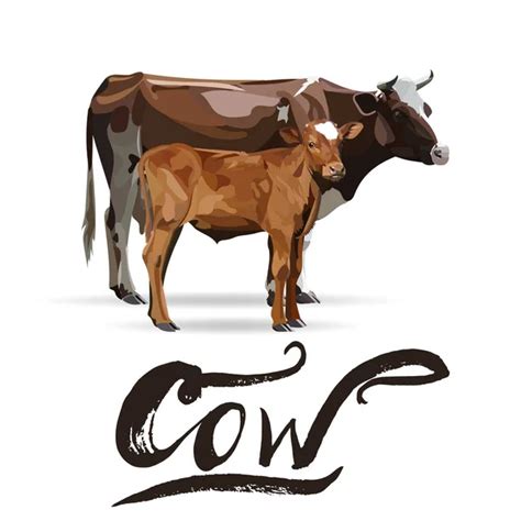 Cow Vector Illustration Icons Symbols — Stock Vector © Tanshy 119089968