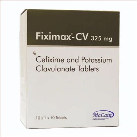 Mclain Cefixime Mg Clavulanic Acid Mg Tab At Rs Box In