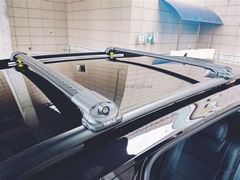 Багажник на крышу Kia Soul, Turtle Air 2, аэродинамические дуги на ...