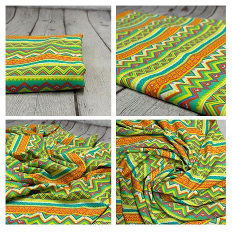 Way Stretch Print Nylon Spandex Fabric By The Yard Tricot Swim Wear Bikini Active Wear Multi