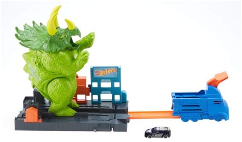 Hot Wheels City Triceratops zúzó pályaszett