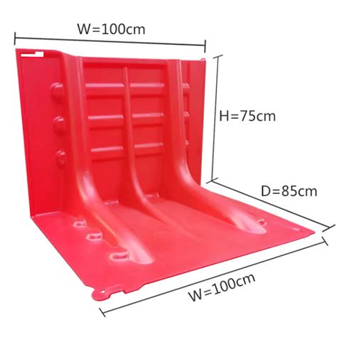 Flood Water Control Barrier Door Anti Flood L Shaped Plastic ABS Water