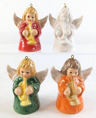 Lot Of M J Hummel Goebel Angel Bell Ornaments W Original